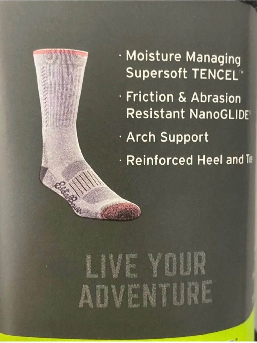 Eddie Bauer Men’s Performance Arch Support Socks 4-Pack Size 9-12